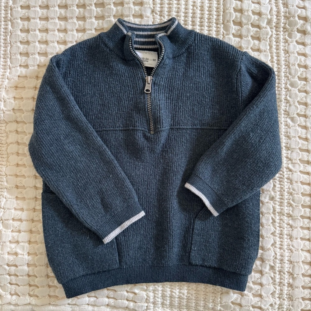 Zara Kids Half-Zip Sweater